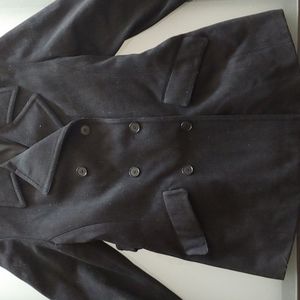 Giorgio Armani le Collezioni Black Wool Coat